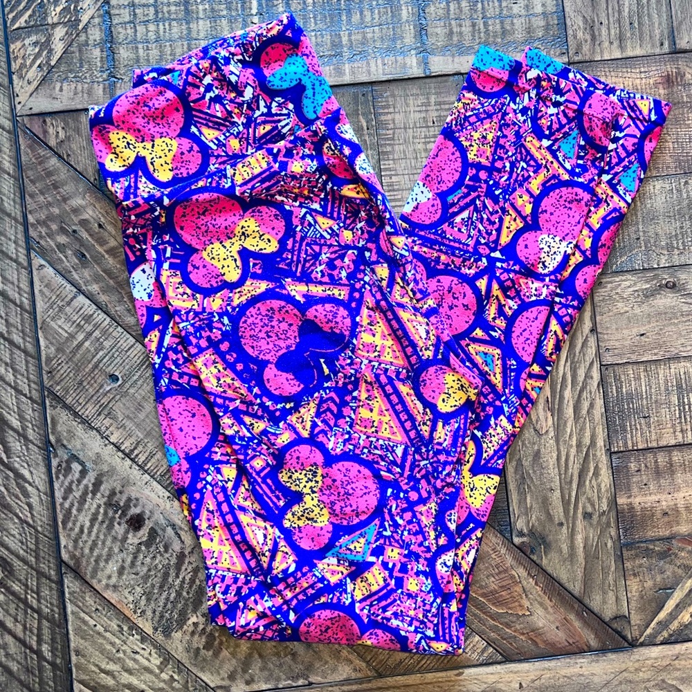 LuLaRoe Leggings - Disney Minnie Design 
Size OS